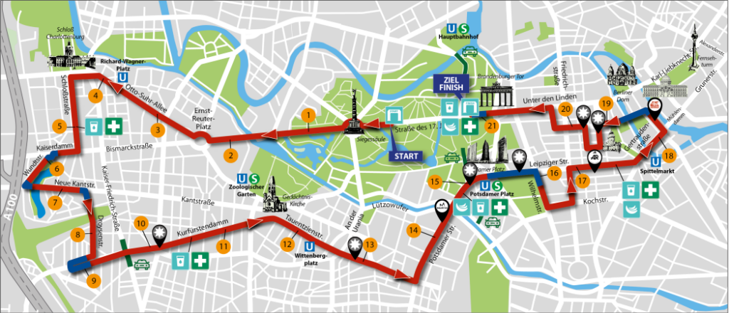 Berlin halvmarathon 2024 ruten
